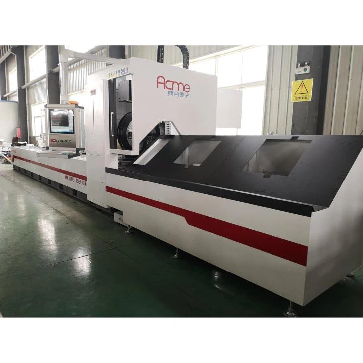 Řezací stroj na laserové řezání s automatickým zaváděním pro řezání trubek z nerezové oceli / mědi / hliníku